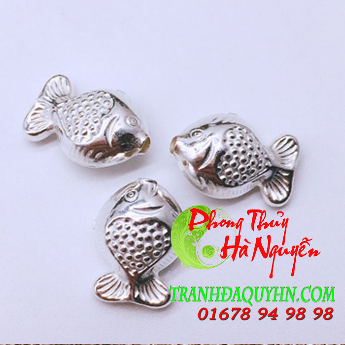 charm bạc hình cá - bán buôn phụ kiện bạc tại huyện Gia Lâm